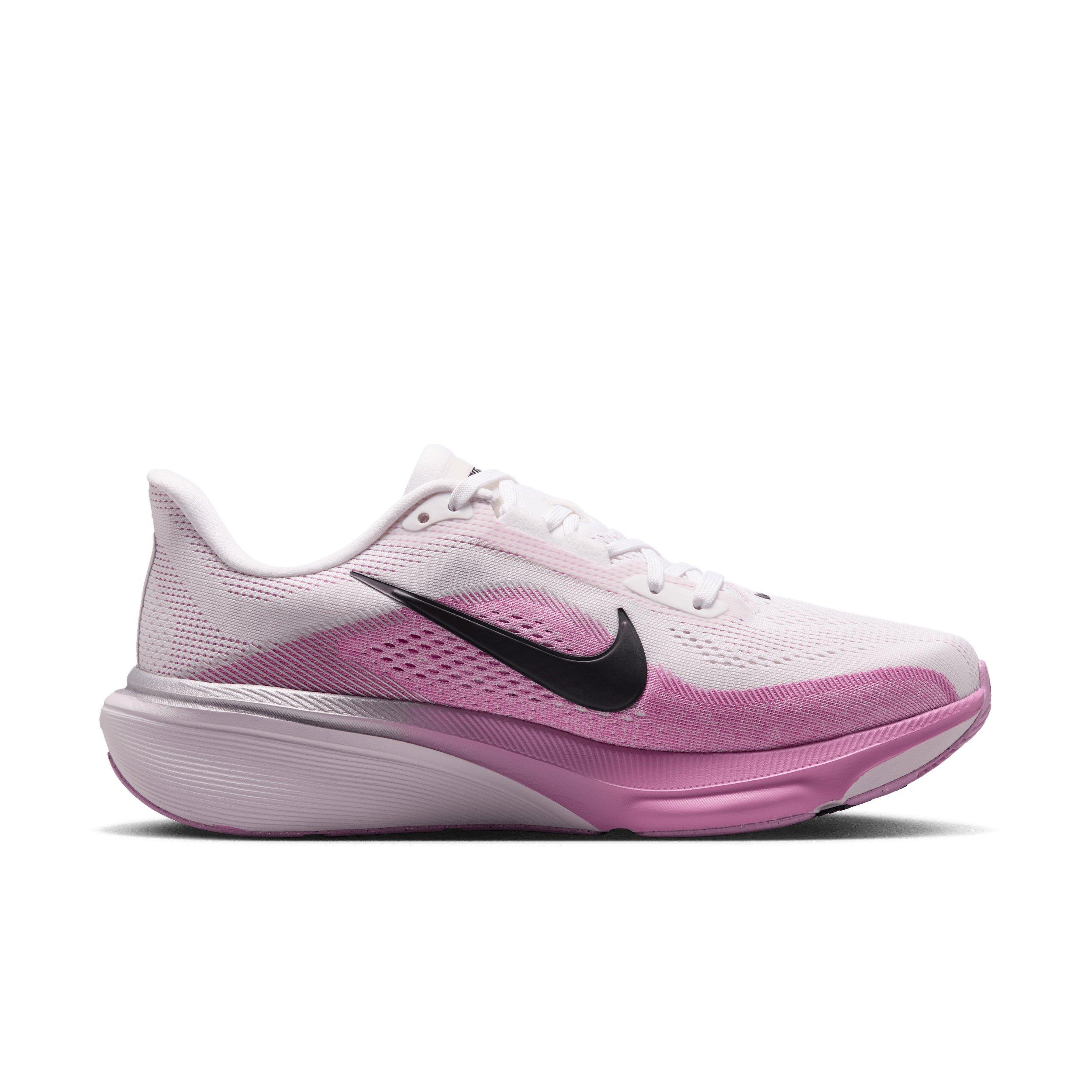 Nike Pegasus 42 "White/Light Magenta/Bleached Lilac/Black" Women's Wide Running Shoe - WHITE/LT MAGENTA/LILAC/BLACK